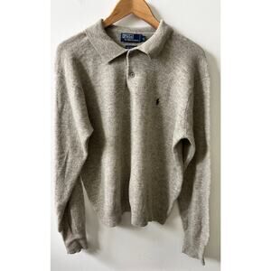 Polo Ralph Lauren collared sweater men's size XL 100% lambs wool